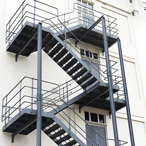 屋根付き階段モダンストレートスチール構造 - Product Image 5