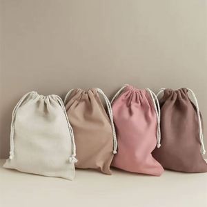 Wholesale Cotton Linen Jewelry <b>Pouch</b> for Party Favor Candy Gifts and Other Small Trinkets Small <b>Drawstring</b> Bags - Product Image 3