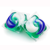 HE 3 en 1 Détachant, Anti-odeur et Protecteur de Couleur, Capsules de Lessive en Savon, Dosettes de Lessive