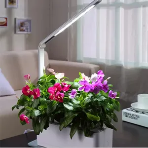 Lampu baca tanaman LED spektrum penuh rak tanaman Desktop lampu tumbuh bunga sayuran hidroponik lampu baca fleksibel