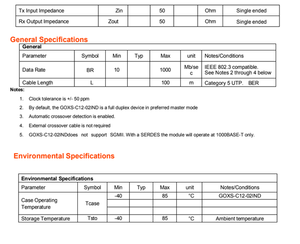 Module émetteur-récepteur SFP RJ45 en cuivre 1000Base-T GOCS C12 02IND pour applications industrielles, 10/100/1000 Mbps, réseau Ethernet 100M - Product Image 3