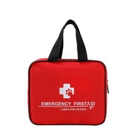 Sac médical étanche extérieur pour animaux de compagnie Kit de premiers soins d'urgence pour animaux de compagnie avec laisse pour le camping