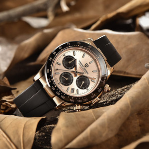 นาฬิกาโครโนกราฟ Pagani Design สำหรับผู้ชาย ขนาด 40 มม. สายยาง กันน้ำ 100 ม. นาฬิกาสปอร์ตควอตซ์ - Product Image 2