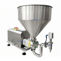 Machine de remplissage semi-automatique à pompe lobulée pour shampoing, crème, lubrifiant, huile, beurre de cacahuète, pâte de soja, sauce, confiture, miel, ketchup