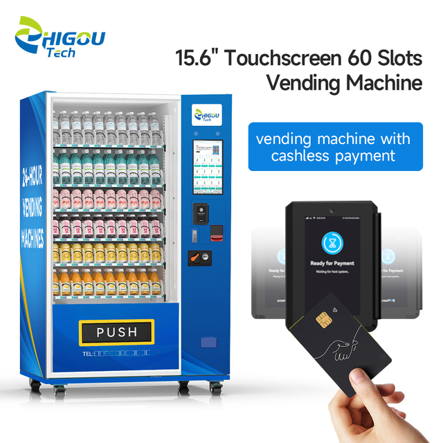 Low-cost Smart Touchscreen Vending Machines Food & Beverage Snack Vending Machines Outdoor Smart Vending Machines