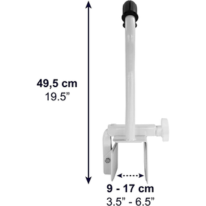 Barra de Agarre Acolchada para Bañera, Barra de Seguridad para Baño, Barra de Agarre Blanca/Gris KMINA K30023 - Product Image 3