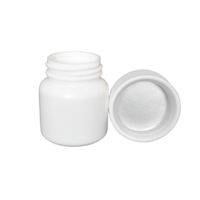 Flacon de médecine en plastique HDPE blanc de taille mini 30ML pour capsule de comprimés avec emballage pharmaceutique CRC ODM
