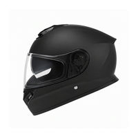 Casque de moto intégral homologué DOT, coque en ABS, visière transparente, doublure en polyester, couleur unie, équipement de conduite