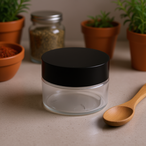 Gao Ming - Tarro de Plástico PET Transparente de 60 ml con Tapa de Rosca y Serigrafía, Modelo PS-A060, para Cuidado Personal, Jabón Líquido y Crema - Product Image 2