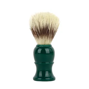 Portable petite barbe verte cheveux blaireau synthétique blaireau brosse pour SHANGZHIYI