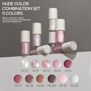 Bbm <span class=keywords><strong>2025</strong></span> Populaire Stijl Nude Huid Tone Vernis Natuurlijke Kleurrijke Nagellak Luxe Set Voor Professionele Nail Art - Product Image 1