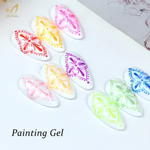 Gule New Arrival Non-toxic 16 Colors Design Gel Painting UV Gel Painting Nail Art Gule