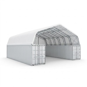 Abri conteneur A-Frame déplaçable, galvanisé, à portée libre, ignifuge et robuste, pour stockage sur chantier et stationnement de véhicules - Product Image 3