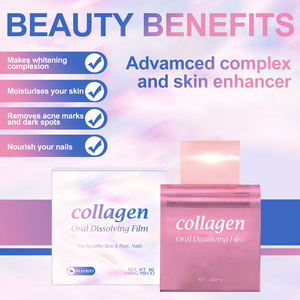 VitaHall Film Kolagen Pemutih Kulit Alami yang Dapat Diserap dengan Mulut dengan <span class=keywords><strong>L</strong></span>-<span class=keywords><strong>Glutathione</strong></span> untuk Wanita dan Dewasa, Kualitas Makanan - Product Image 5