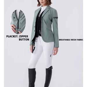 Chaqueta de Equitación para Mujer, Tejido Elástico Cortavientos con Ventilación, para Salto Ecuestre y Entrenamiento - Product Image 4