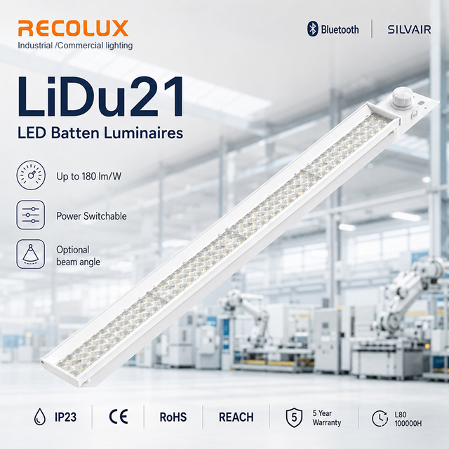 Sensor Ready LED Batten Light Flicker Free Linear Batten Fixture for Warehouse Factory and Shop