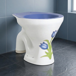 WC suspendu sans réservoir en céramique chinoise, blanc, à siphon en S, sans bride, homologué CUPC, pour hôtel - Product Image 6