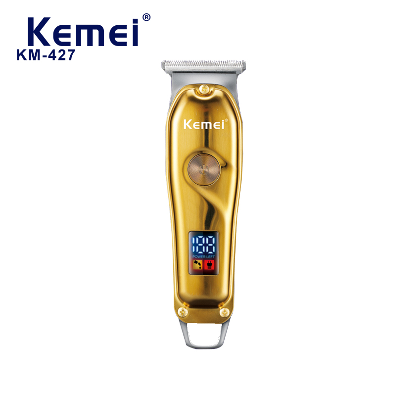 Kemei Hair Clipper - USB Electric Trimmer with LED Display