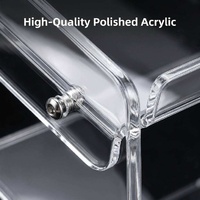 Support de clavier en acrylique transparent à 3 niveaux pour jeux mécaniques, support de rangement de bureau à niveaux, robuste, de qualité supérieure, pour la vente en gros