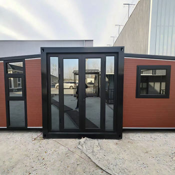 M 20ft Expandable Cabin Container House for Office Outdoor Warehouse Farmhouse Workshop Home Use Made Sandwich Panel Hospital