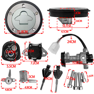 Accessoires de modification de <span class=keywords><strong>moto</strong></span> TS-MT15 MT15 : Ensemble de serrures, ensemble de serrures de contact, serrure de couvercle de réservoir, serrure de <span class=keywords><strong>sacoche</strong></span> de selle - Product Image 4