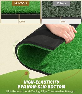 Césped <span class=keywords><strong>Artificial</strong></span> Sintético de Aspecto Natural, Tapete de Césped <span class=keywords><strong>Artificial</strong></span> para Jardín, Patio, Terraza, Decoración de Paisajes, Suelo para Exteriores - Product Image 6