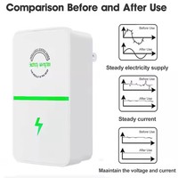 Économiseur d'Énergie Électrique Portable Mini pour Maison et Bureau, Boîtier d'Économie d'Électricité Domestique, Blanc