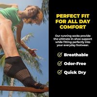 Chaussettes de soutien de la voûte plantaire en fibre de fatigue antibactérienne personnalisée pour la cheville Chaussettes de compression en cuivre infusé