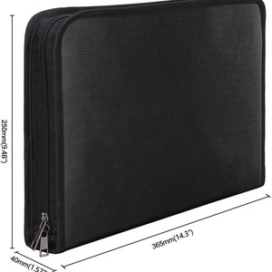 Bolsa para Documentos Impermeable y Resistente al Fuego, Gran Capacidad, Versión con Cierre, Tela de Silicona y Fibra de Vidrio, Regalo Empresarial - Product Image 4