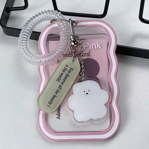 Promotion Light Plastic Keychains Photo Acrylic Key Ring Pendant Metal Anime Style Keychain for Photos Collection