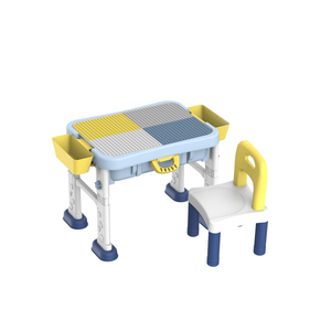 Tavolo da disegno multifunzionale regolabile per scrivania da tavolo tavolo da apprendimento Set di mattoni per bambini giocattolo educativo - Product Image 4