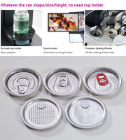 Machine de cachetage de canette d'écran tactile automatique commerciale pour le scellant de canettes de bière de soda en aluminium