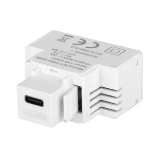 Smart RJ45 keystone USB charger Wall Mount PD20W Fast Charger