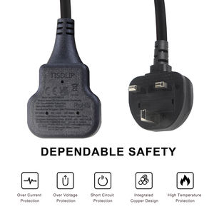 Разъем 3 зубца, соединенный соединитель, двухсторонний разветвитель типа y, двойная розетка переменного тока 1,5 мм/3C - Product Image 3