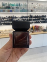 Décoration d'intérieur, diffuseur d'arômes en verre carré de luxe personnalisé, 50 ml, ensemble de diffuseur d'arômes avec boîte, bouteille de diffuseur vide avec couvercle en bois noir