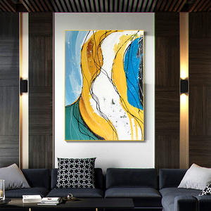 <span class=keywords><strong>Origen</strong></span> abstracto de gran arte hecho a mano de oro aceite de árbol de pintura oro arte de pintura decoración Interior - Product Image 1