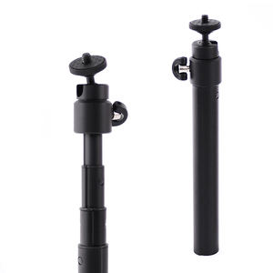 Портативный телефон <span class=keywords><strong>Selfie</strong></span> <span class=keywords><strong>Stick</strong></span> удлинитель высокого качества алюминиевые 4 секции черные телескопические палки для селфи - Product Image 1