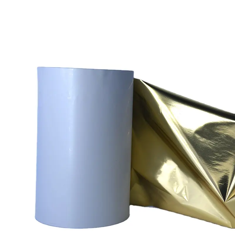 Uyumlu Zebra yazıcı altın kardeş yazıcı altın yapışkanlı kağıt için beyaz kendinden termal aktarma şeridi etiket rulo