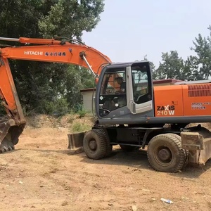 Moteur d'excavatrice sur roues Hitachi 210W d'occasion, 21 tonnes, pour nivellement de chantier de puits de gaz shaleux, structure robuste, performance longue durée - Product Image 6