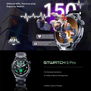 Montre connectée GPS Honor GTWatch 5 Pro 41-43 mm avec écran tactile AMOLED, boîtier en acier inoxydable unisexe, bracelet en silicone, étanche 5 ATM - Product Image 5