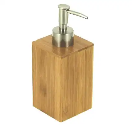 Натуральный портативный высококачественный деревянный бамбуковый дозатор для мыла, аксессуары для ванной комнаты