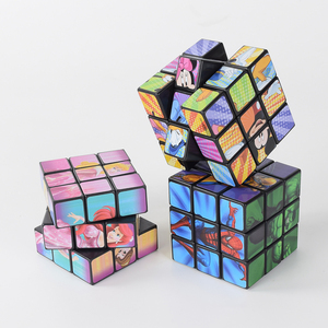 Tốc độ cao ABS Chất liệu ma thuật <span class=keywords><strong>Cube</strong></span> Câu Đố personalisable giải pháp nhựa phim hoạt hình đồ chơi ma thuật Cubes - Product Image 3