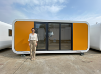 Maison mobile préfabriquée portable, imperméable, en kit, facile à assembler, hébergement léger, structure en acier