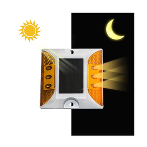 <span class=keywords><strong>Highway</strong></span> Night Flash Solar <span class=keywords><strong>LED</strong></span> <span class=keywords><strong>Road</strong></span> Stud Light Aluminio Ultra Long Endurance Spike Cast Aluminum Spike White <span class=keywords><strong>Reflector</strong></span> - Product Image 2