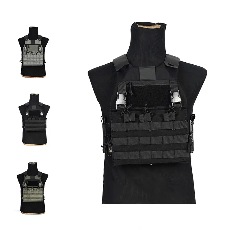 Personal Safety Protection Quick Release Outdoor Molle Plate Carrier Tactical Assault Vest