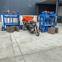 Ligne de production complète de machines automatiques à faible coût et haute efficacité pour la fabrication de briques en béton, idéale pour les petites briqueteries de village