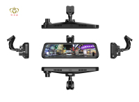 Caméra de recul Zimtop 1080P Full HD, boîte noire de voiture, DVR, caméra de tableau de bord avant et arrière avec double objectif et suivi GPS