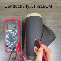 Tissu conducteur en cuivre et nickel, protection EMI EMF RFID, ignifuge de classe V0, tissu anti-interférences