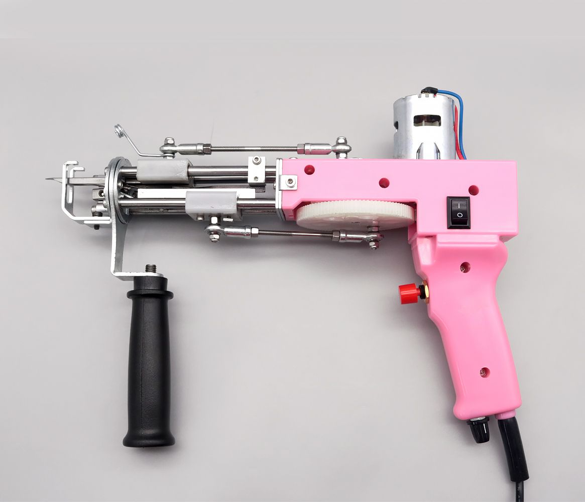 DZ-1 розовый цвет покрой петлевой ворс, ворсовый ковер делая машину ковер ручной Прошивная пистолет-распылитель для чехол для подушки