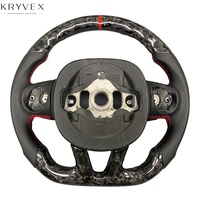 Volant sport personnalisé en fibre de carbone forgée Kryvex pour Dodge Charger 2020-2025, véritable perforé